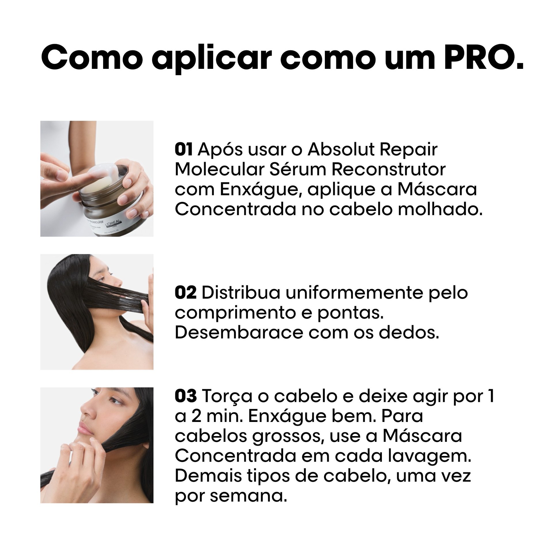 Como usar a máscara Absolut Repair Molecular
