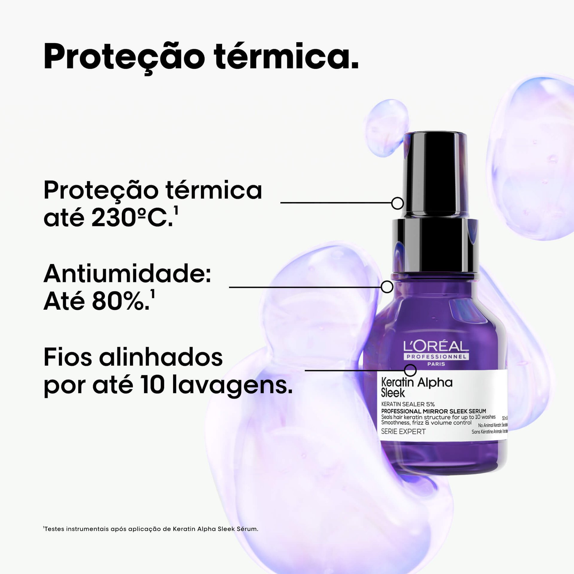 Sérum com proteção térmica Mirror Sleek Keratin Alpha Sleek