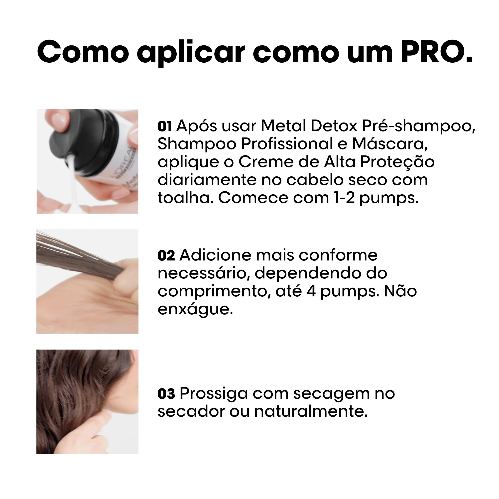 Como usar o creme leave-in Metal Detox L’Oréal Professionnel para fortalecer cabelos