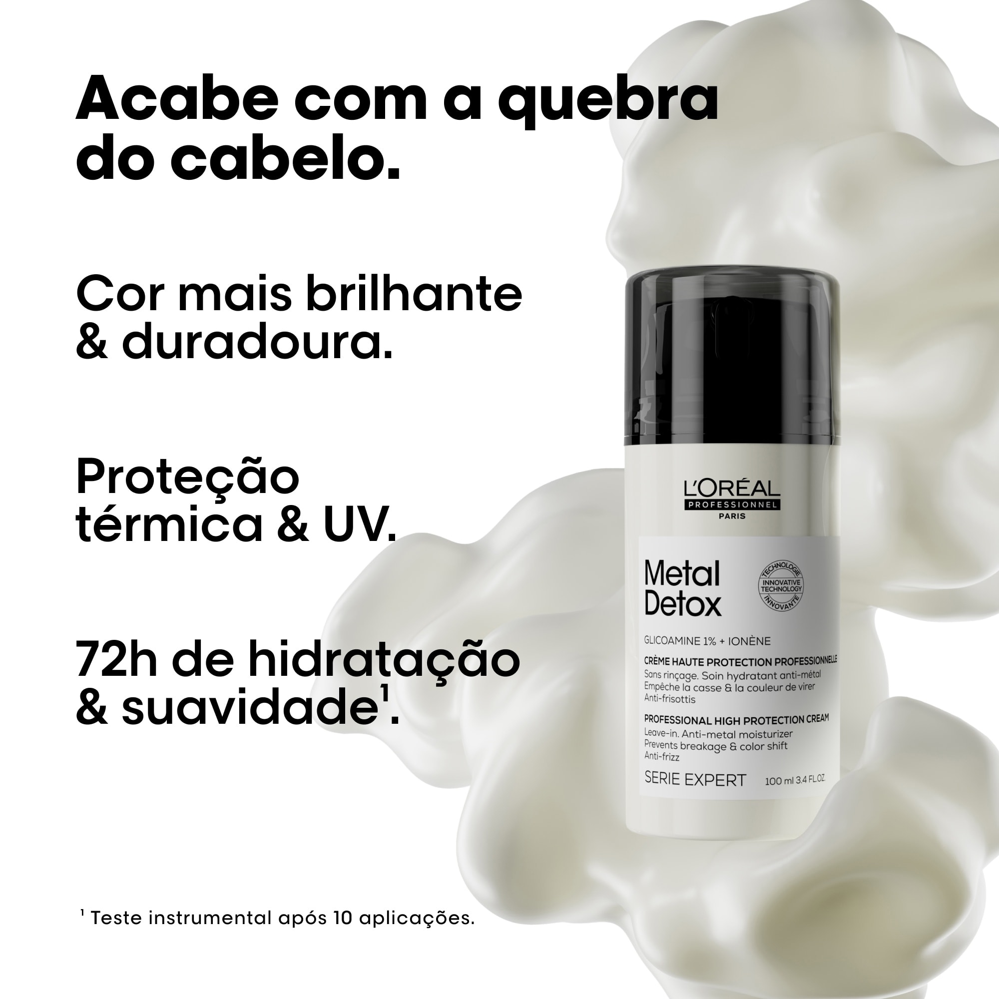 Leave-in para cabelos porosos Metal Detox L’Oréal Professionnel