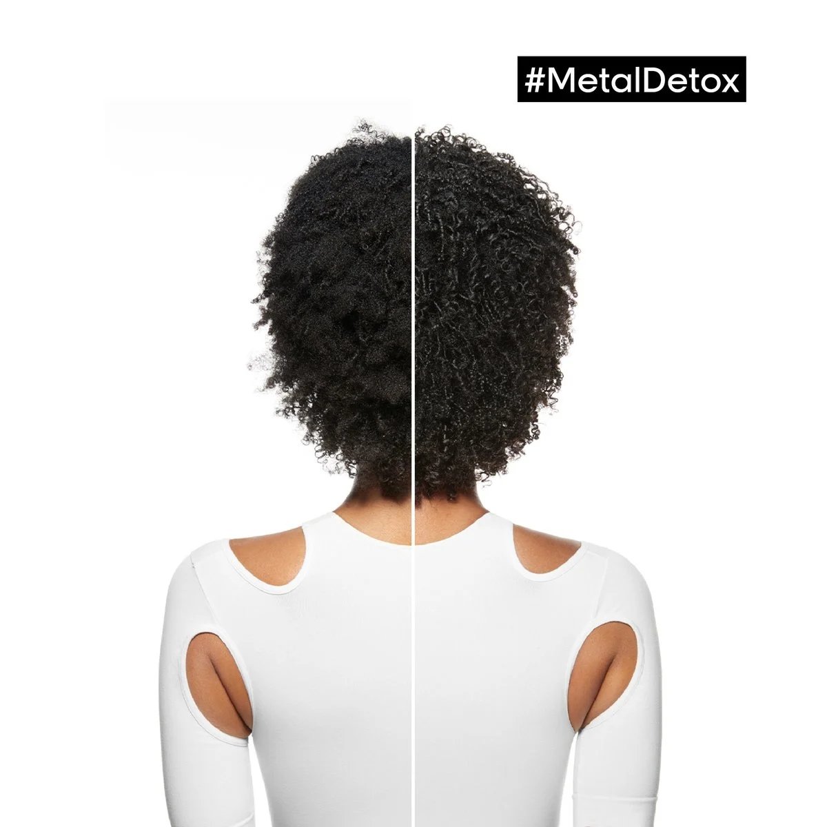 Antes e depois de usar metal detox.