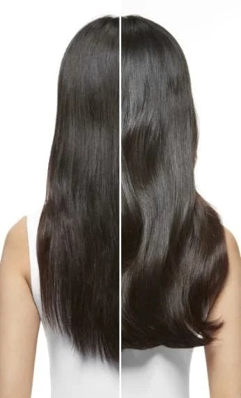 Cabelo de textura fina a média.