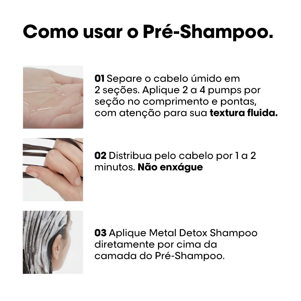 Como usar o pré-shampoo Metal Detox para fortalecer cabelos