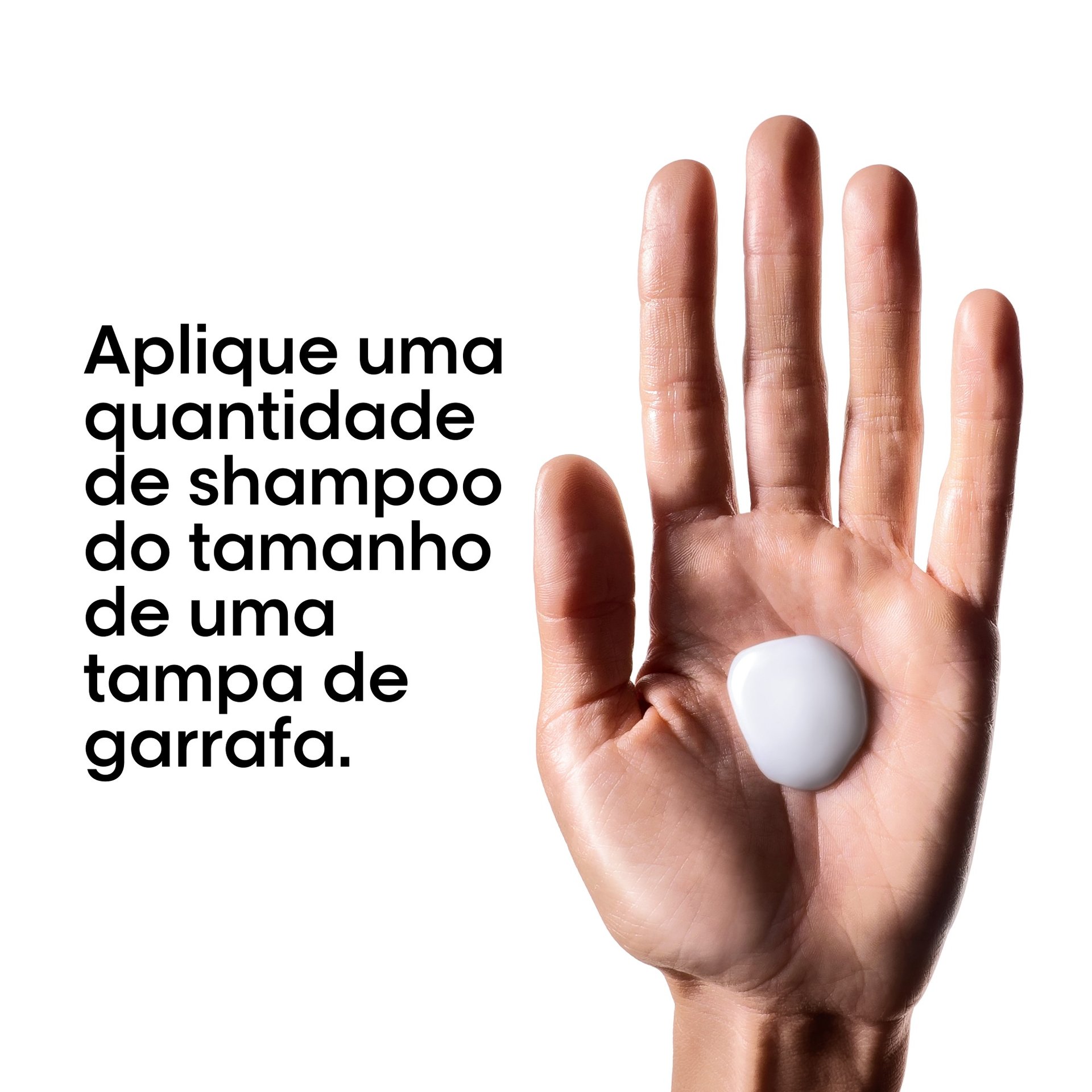 Quantidade ideal do shampoo Metal Detox L’Oréal Professionnel