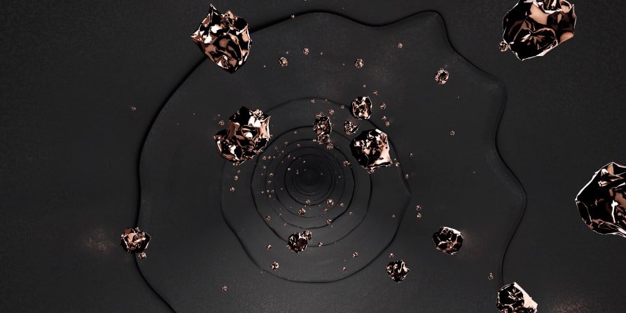 Metal particles accumulating inside the hair fiber, showing buildup from hard water that weakens hair and increases breakage risk.